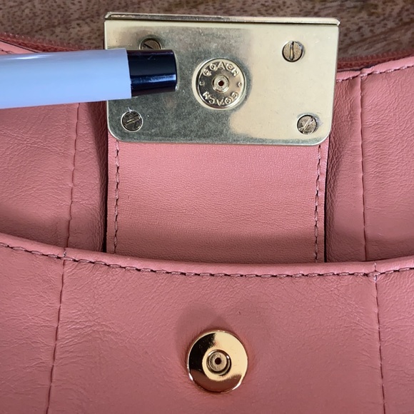 COACH Kristin Leather Top Handle Pouch - Picture 6 of 10